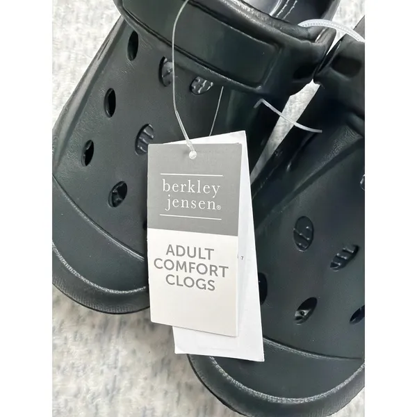 Berkley Jensen Adult Comfort Clogs Black EVA Foam‎ Slip On Shoes M4 W6 318616001 - Image 2