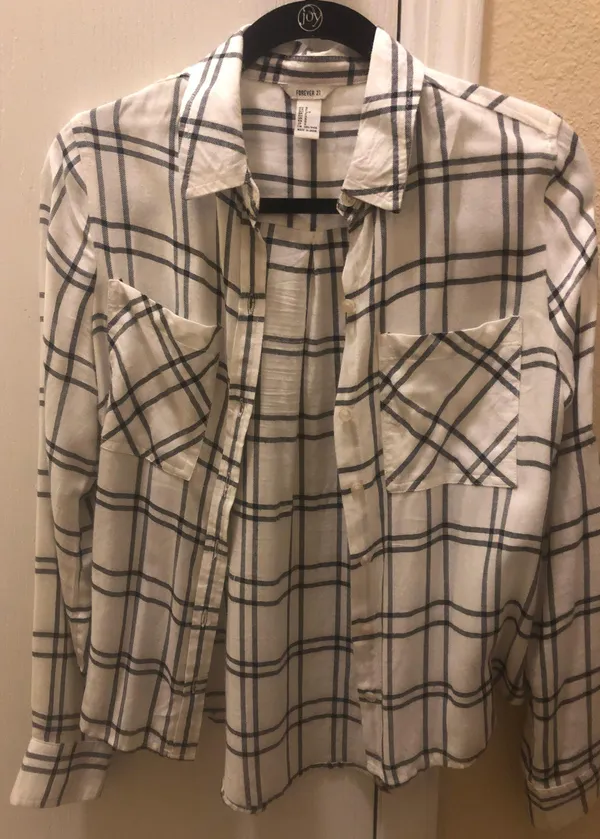 Forever 21 Black And White Flannel - Image 3