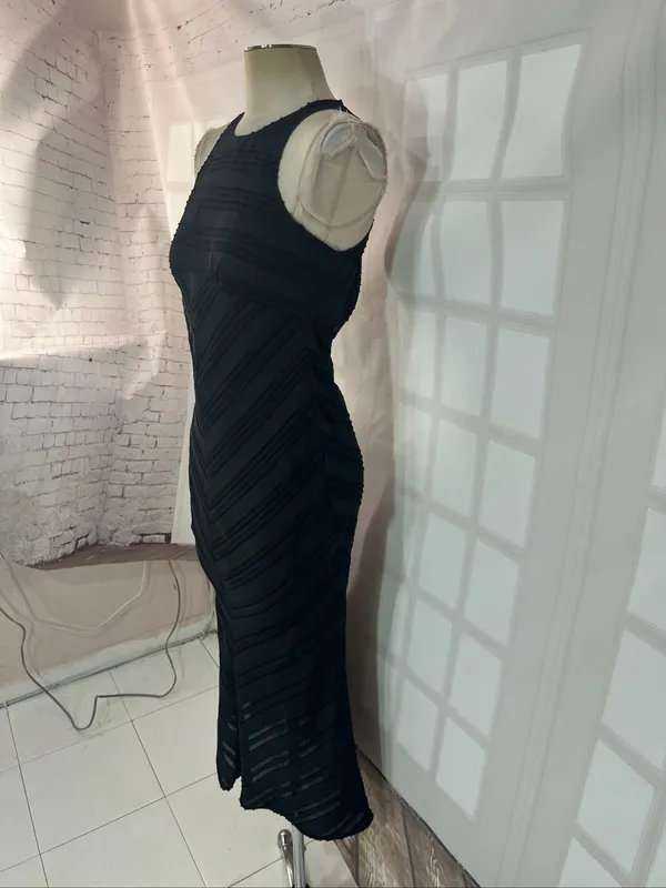 Anthropologie Maeve Textured Slip Midi Dress size xxs - Image 7