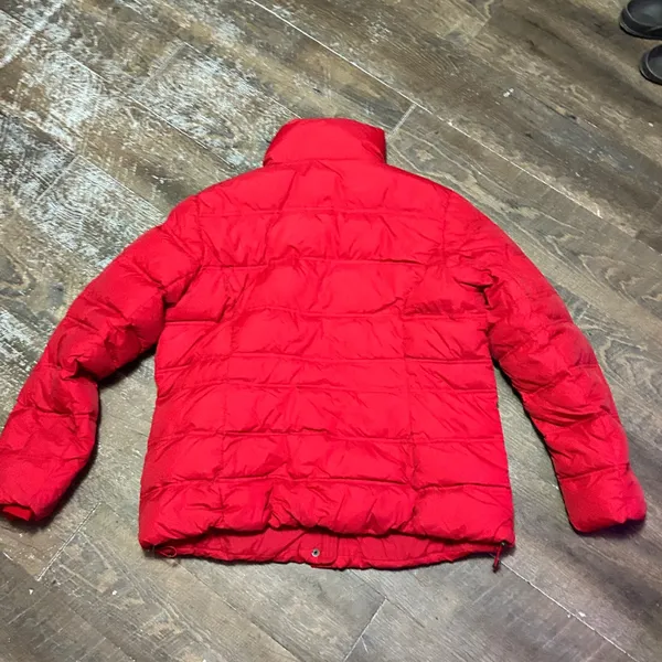 Lands' End Women’s Bold‎ Red Snap/ Zip Winter Coat Size XL - Image 3