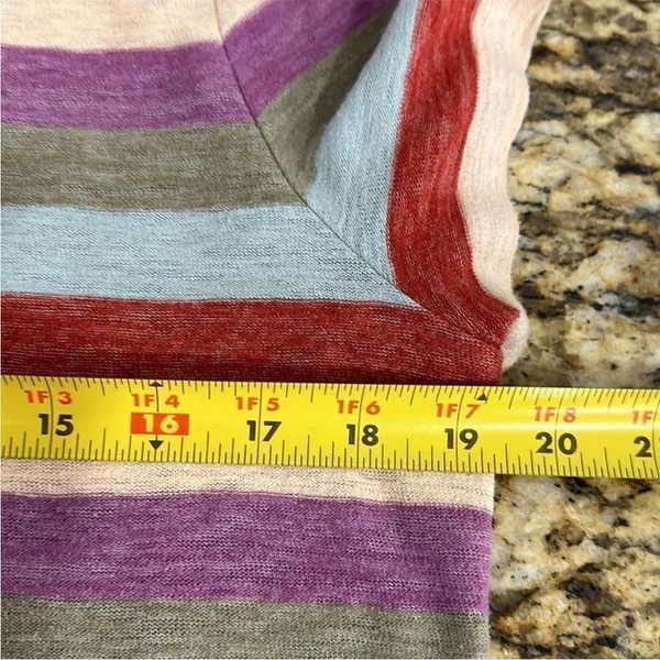 Madewell Alto Scoop Tee in Granda‎ Stripe T-shirt Top Size M - Image 8