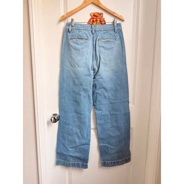 J.CREW Essential Wide Leg Denim Jeans Size 27‎ - Image 2