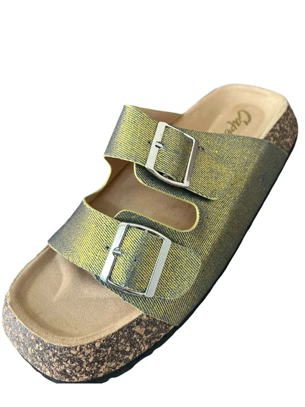 Cape Robbin Alia Gold Sandals - Image 4
