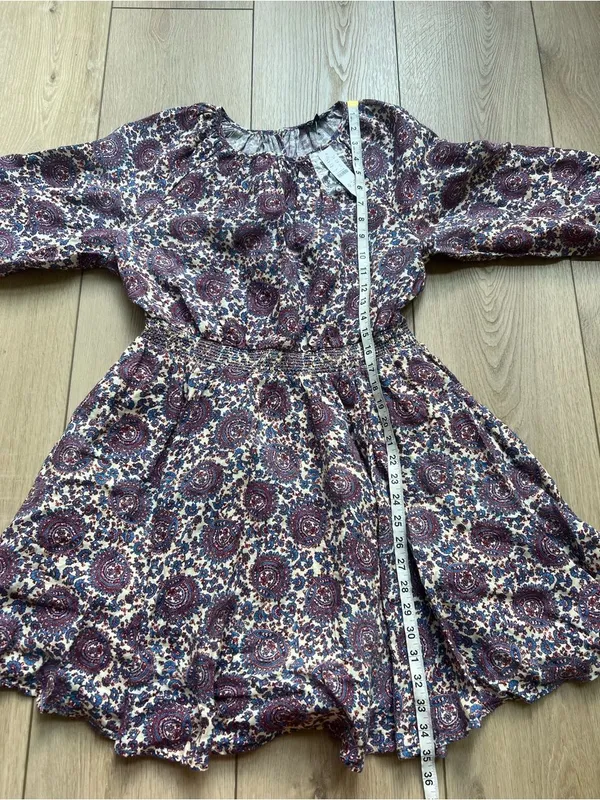 J. Crew NWT Palermo Linen Smocked Waist Bouquet Floral Purple Printed Medium - Image 14