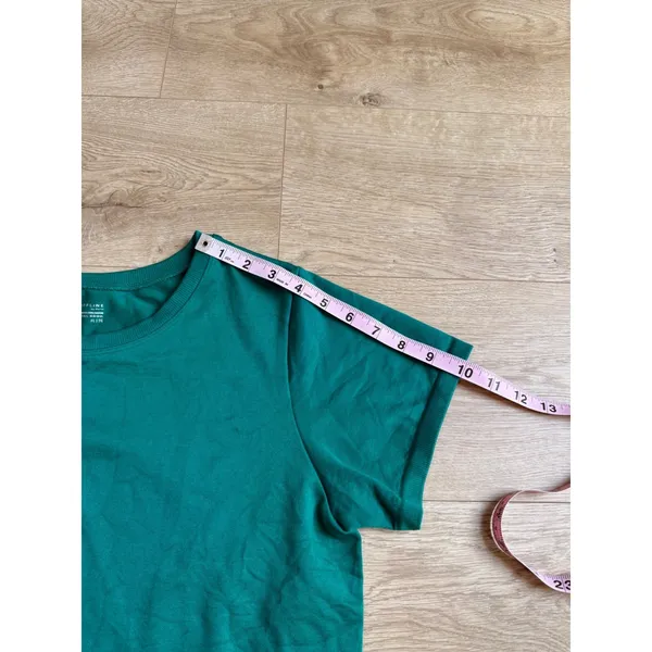 Offline by Aerie Green Sidewalk Seamless Short Sleeve Cropped T-Shirt Top sz XL - Image 6