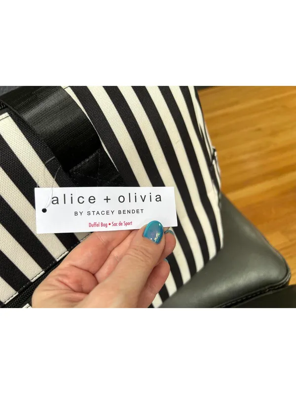 Alice + Olivia Striped Duffel Bag by Stacey Bendet - Image 4
