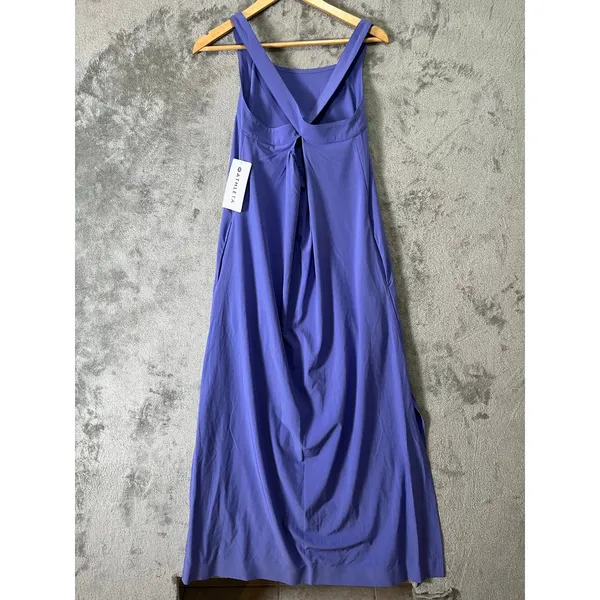 Athleta Arrival Dress Breathable Crisscross Back UPF 50+ Lavender Athleisure New - Image 5