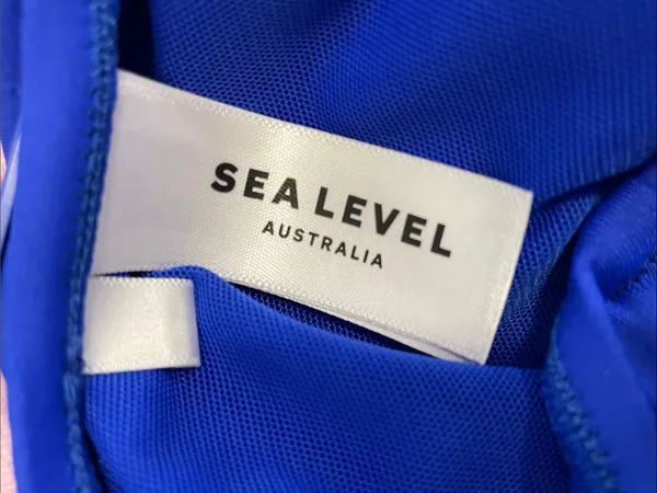 Sea Level Royal Blue Scalloped Square Neck Bralette One Piece Swimsuit - Image 6