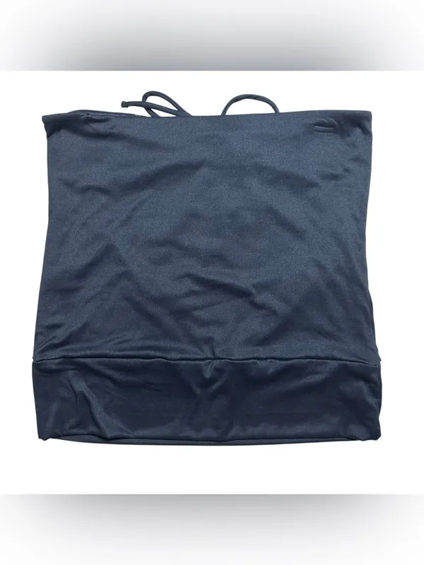 Electric Behaviour Navy Blue Strapless Ruched Tube Top XL NWT - Image 4