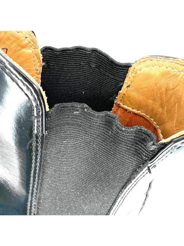Dr. Martens Graeme II Black Gloss Chelsea Boots Leather Unisex Womens 10 Mens 8 - Image 7