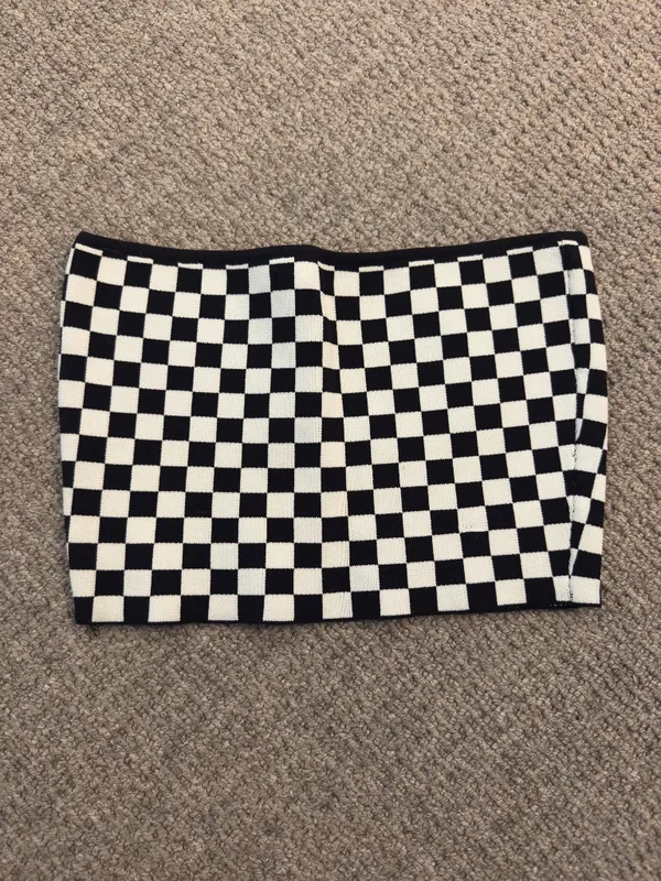 L.A. Hearts Checkered Tube Top - Image 2