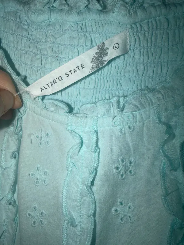 Altered State baby blue ruffle dress - Image 3