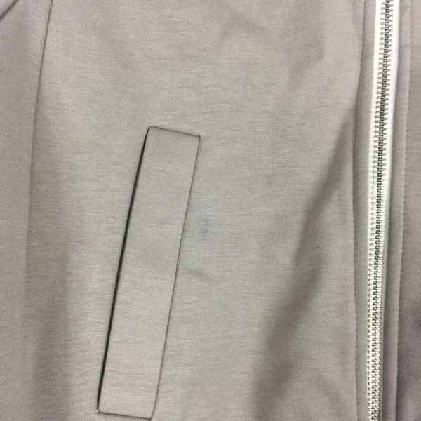 Everlane The Dream Zip-Up Side Stripe Sporty Knit Crop Jacket In Clay XS - Image 13
