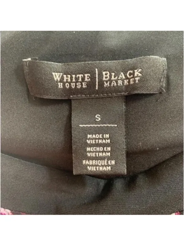 White House Black Market Dress, Size S, Black & Purple - Image 4