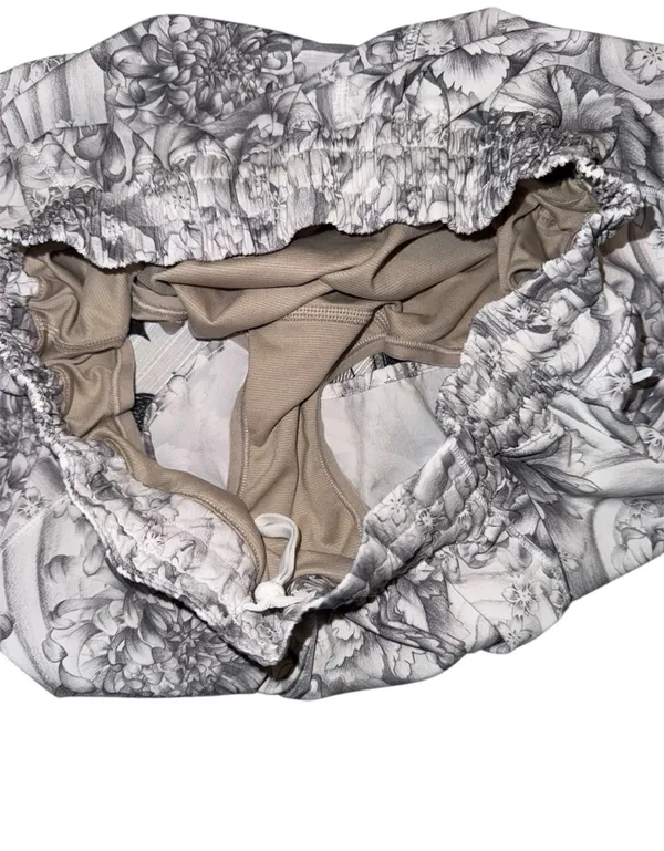 Lululemon Hotty Hot Shorts II 2.5" Mini Twine White Multi Size 10 Floral W7AIRR - Image 6