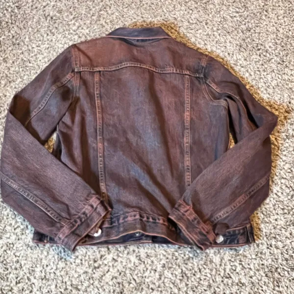 GAP 1969 Women's Denim Jacket Distressed Wash‎ Size M - Image 5