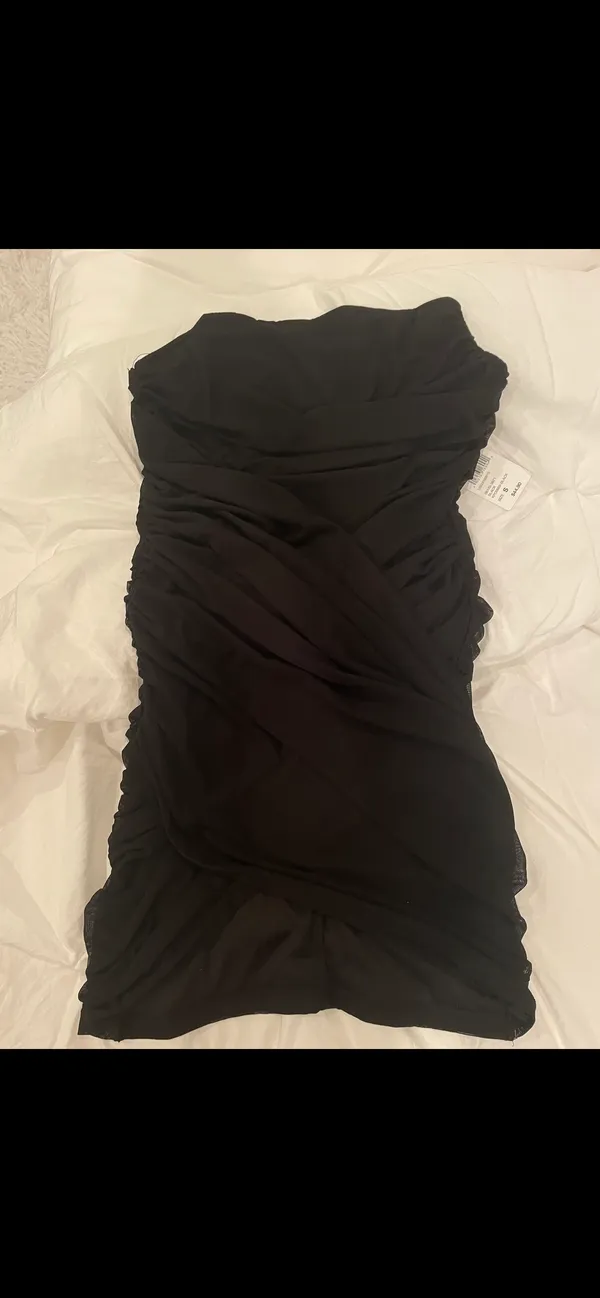 Windsor Black Mini Dress - Image 4