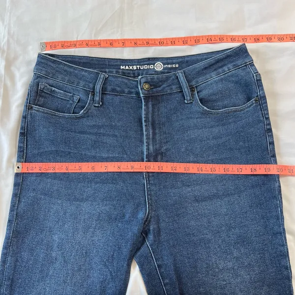 Minimalist Max Studio High Rise Skinny Jeans Size 14 Indigo Stretch Casual - Image 9