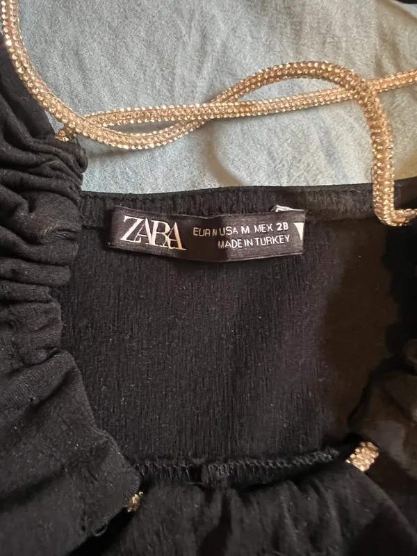 ZARA Cut Out Rhinestone Dress - Image 5