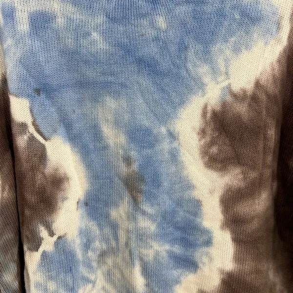 All Worthy tie dye L sweater cotton rayon casual neutral boho fall winter - Image 4