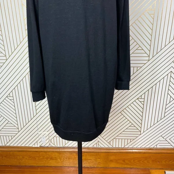 Aritzia Wilfred Free Black Jersey Knit Long‎ Sleeve Dress Size Small - Image 10