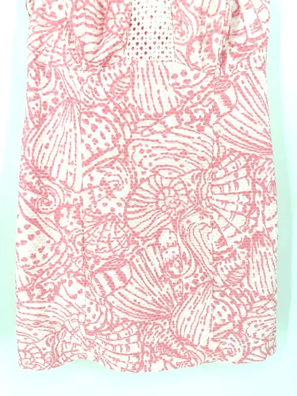 Lilly Pulitzer Kaylee Shift Dress Hubba‎ Bubba Sea Cups Pink Size 8 - Image 5