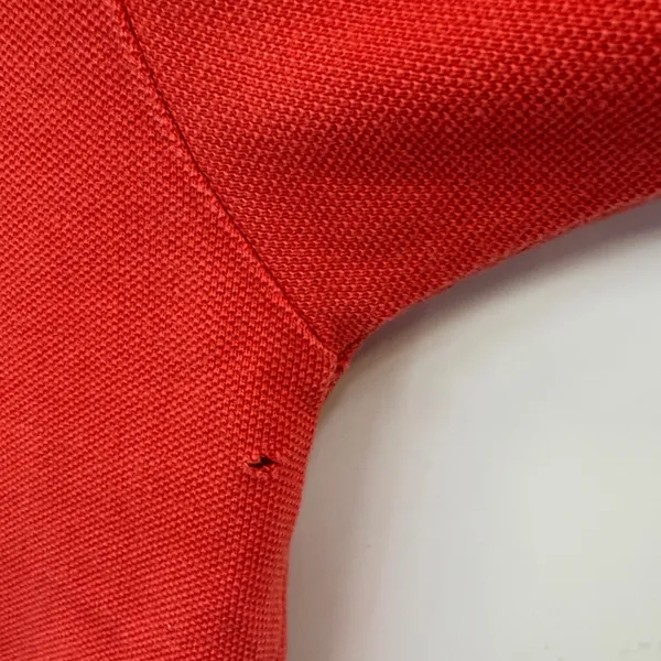 Guess George Marciano Womens Red Polo Shirt Lace Collar Cotton Medium - Image 9