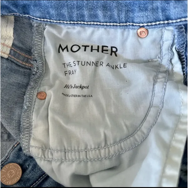 MOTHER Denim The Stunner Ankle Fray Hit The Jackpot - Image 9