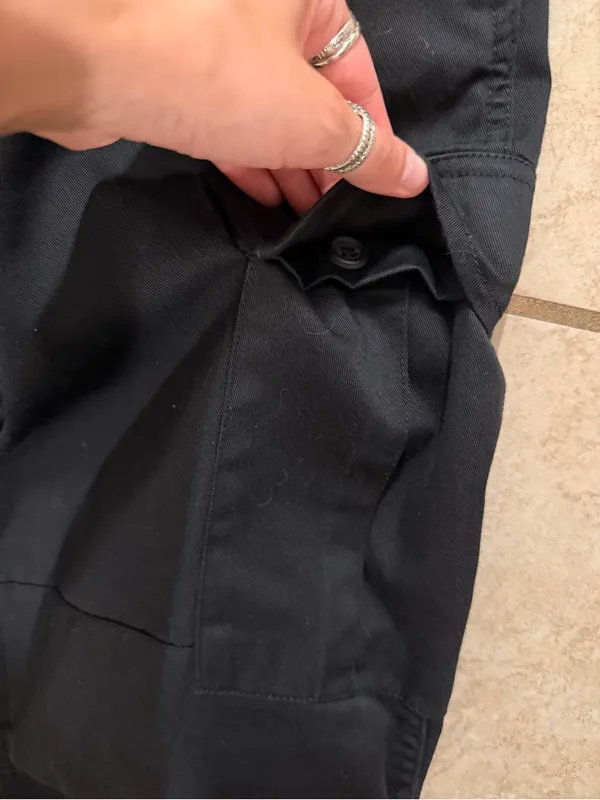 Black Cargo Pants - Image 2