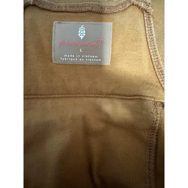 FP Movement by Free People "Hot Shot" Jumpsuit, Toasted Coconut, Size L - Image 4