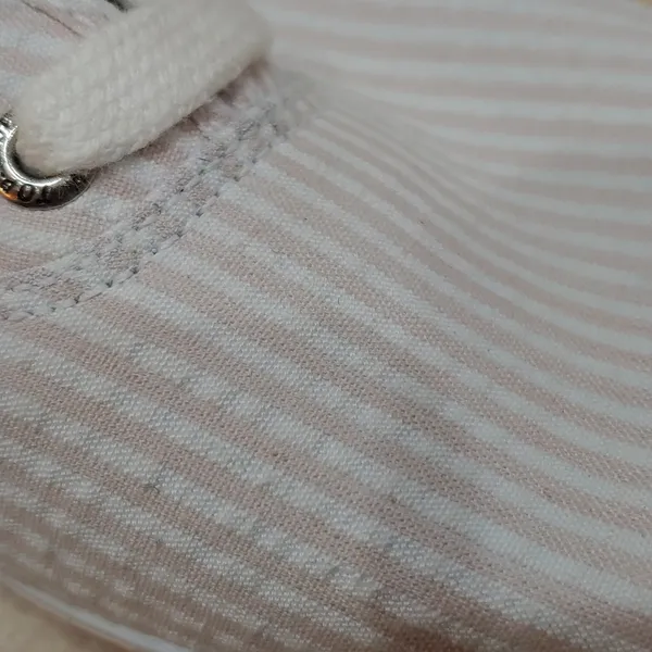 Sperry Top-Sider size 9 1/2 pale pink & white stripe NWOT - Image 8