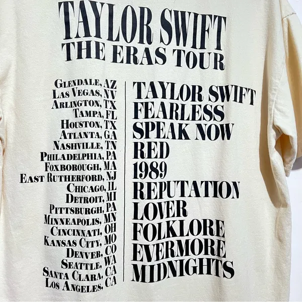 Taylor Swift Graphic Cream Tee - Image 7
