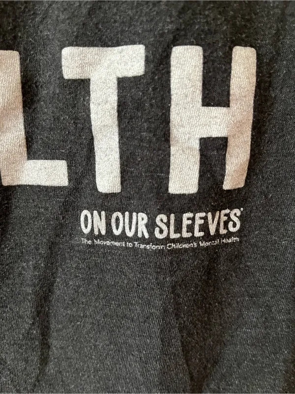 HOMAGE Charcoal 'I Support Children's Mental Health' Graphic Tee - Image 4