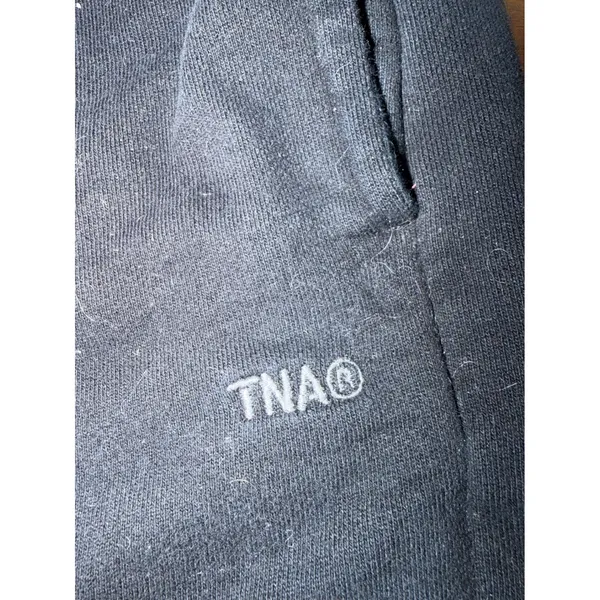 TNA Aritzia‎ Cozy Fleece Mega Fit Cargo Sweatpants Black Small High Rise Baggy - Image 4