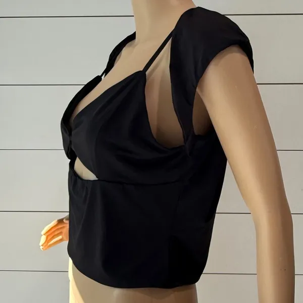 Princess Polly Bolden Crop Top Black Sz 12 - Image 7