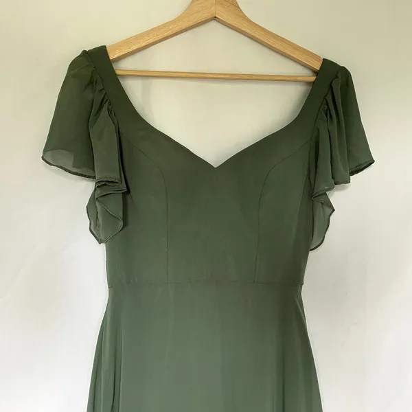 Azazie Syenna Eucalyptus formal‎ dress women's size A2 bridesmaid dress low back - Image 2