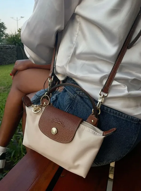NWT Longchamp Le Pliage Mini Paper with Strap - Image 5