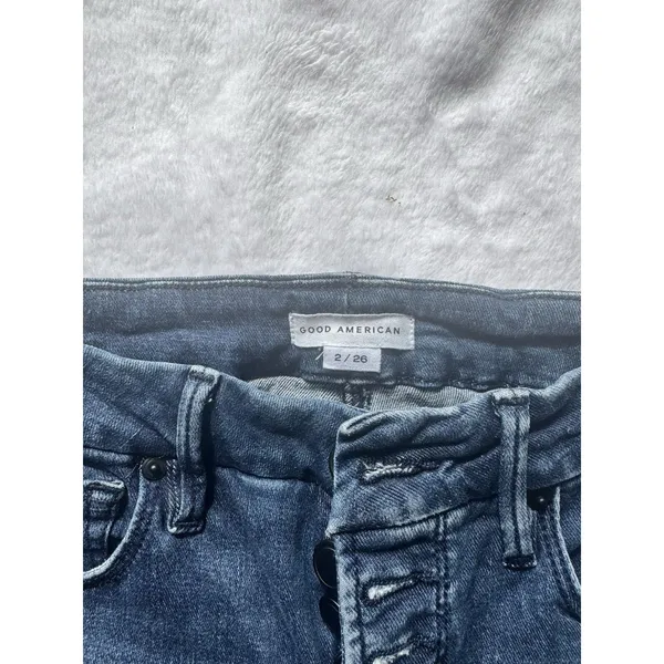 Good American GOOD LEGS STRAIGHT GLS270T BLUE007 Size 2/26 - Image 10