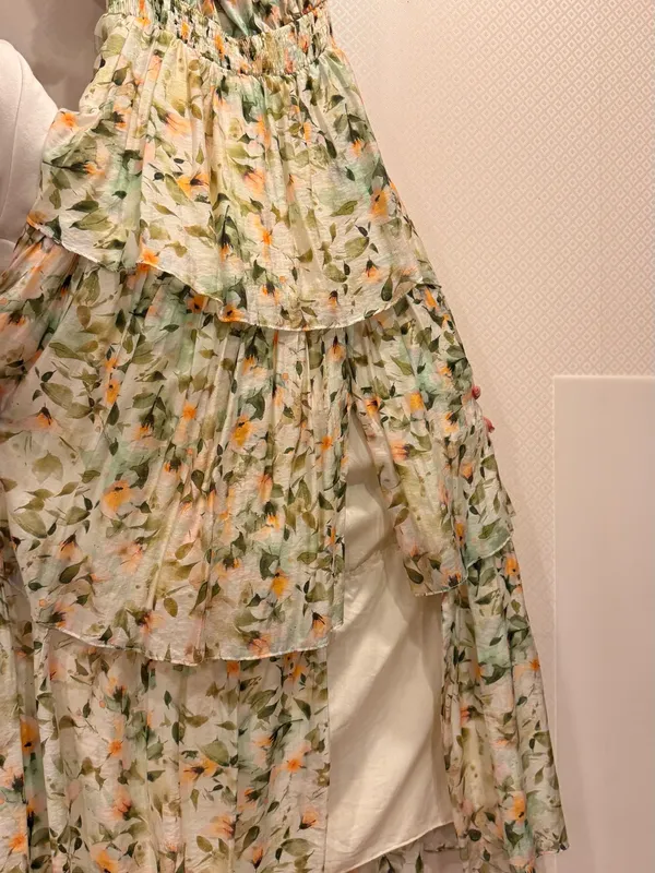 Anthropologie Astr Floral Imelda Maxi Dress One-Shoulder Tiered - Image 14