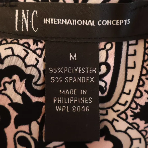 INC Paisley Sleeveless Maxi Dress Womens‎ Size M Black Pink Boho Vacation Resort - Image 3