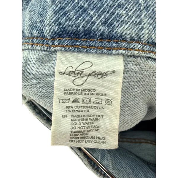 Lola Reese Jeans High Rise Wide Leg Crop Jeans‎ Light Wash Belted Womens Size 30 - Image 6