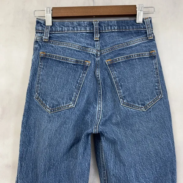 Abercrombie Fitch The 90s‎ Straight Jeans Women 25 0S Distressed Grunge Urban - Image 5