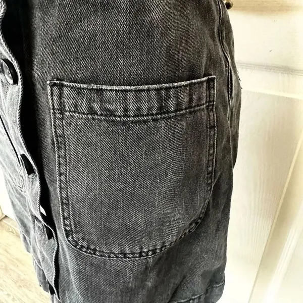 Free People Don’t Get Me Wrong black denim skirt size 27 - Image 11