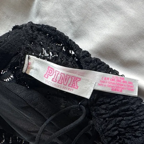 PINK Victoria's Secret Black Lace Bralette / J16 - Image 4