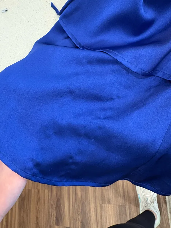 Blue Lucy in the Sky Dress Mini Satin - Image 4