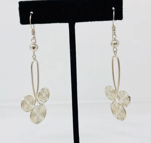 Sterling silver dangling earring, 11.5g - Image 5
