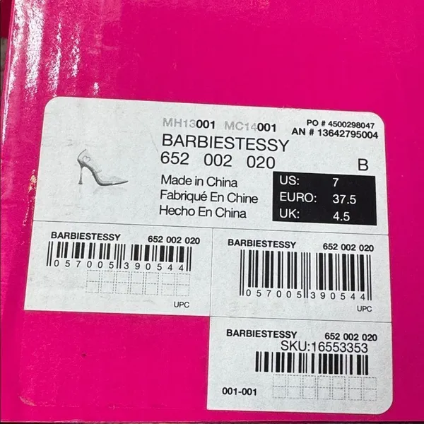 Barbie x ALDO Barbiestessy Collection Pink Translucent Pointed Toe Pumps 7 NEW - Image 12