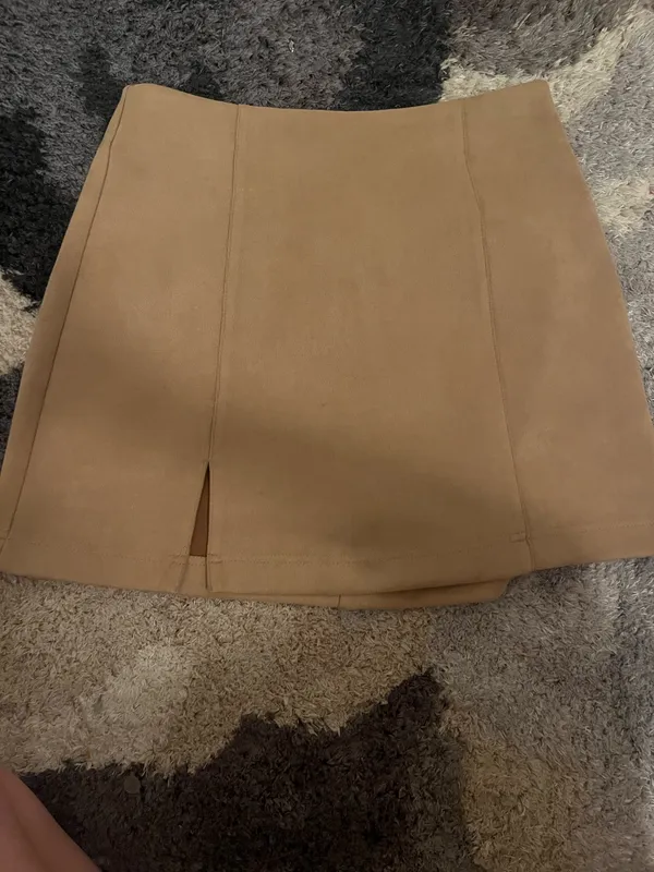 Pink Lily Brown Skirt - Image 2