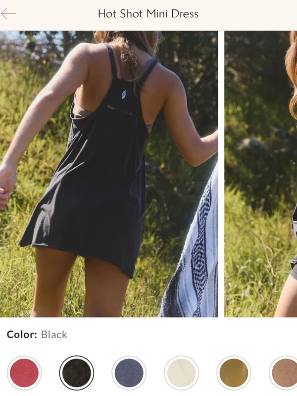 NWOT Free People FP Movement Hot Shot Mini Dress - black - large - Image 7
