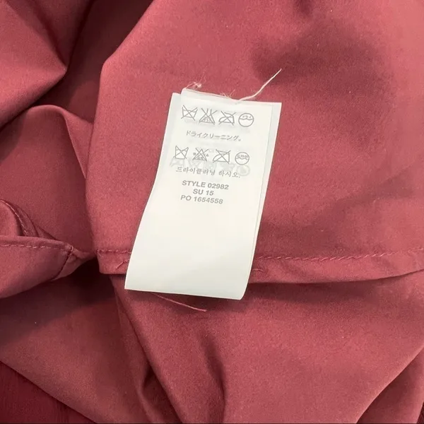 J. Crew Womens Size 6 Nadia Strapless Bridesmaid Dress Burgundy Red Silk Chiffon - Image 12